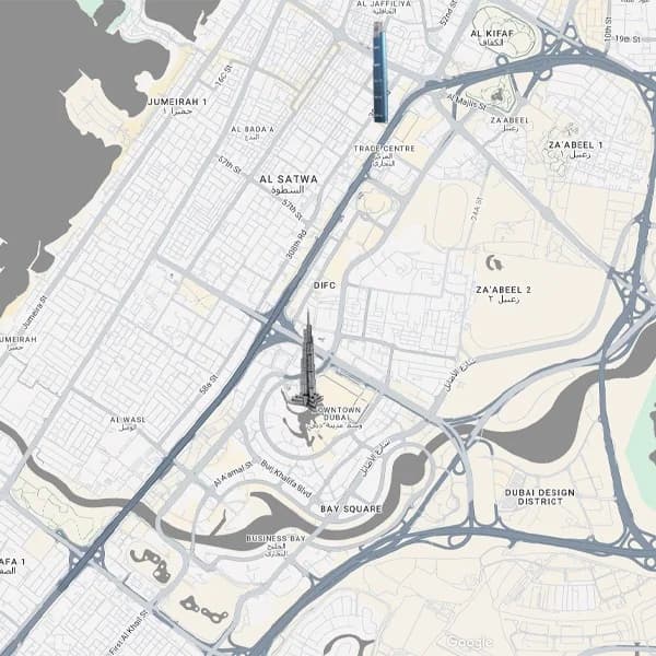 Dubai Location Map